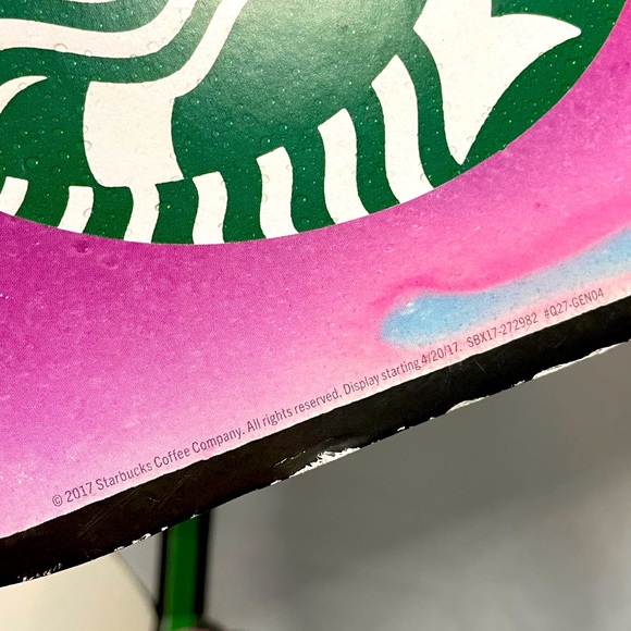Starbucks Cafe Crystal Ball, Zombie & Unicorn Frappuccino Promo Display Signs - Picture 12 of 14